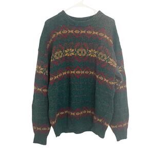 ALPS Fine Apparel For Men Wool Blend Academia Mountain Sweater Men's Size Large